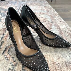 Sam Edelman Black Studded Heels